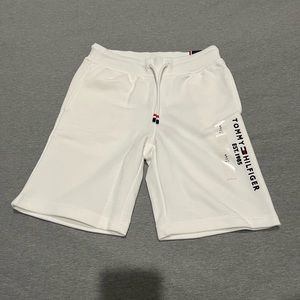 Tommy Hilfiger Boys White Logo Swim Shorts